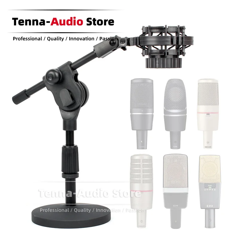 Настольная подставка для микрофона Spider Shock Mount AKG C214B C314B C414B C 214 314 414 B ULS XL II Mike Clip