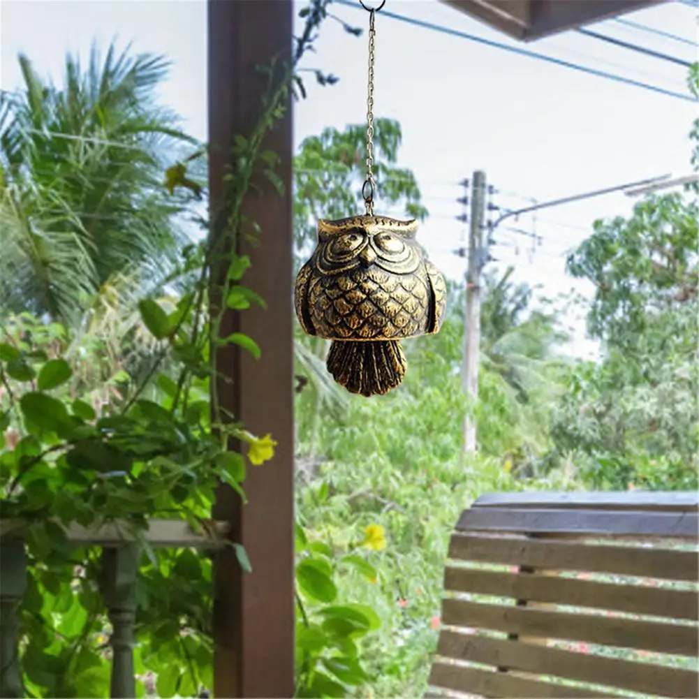 

Owl Wind Chime Indoor Hanging Iron Windchimes for Garden Patio