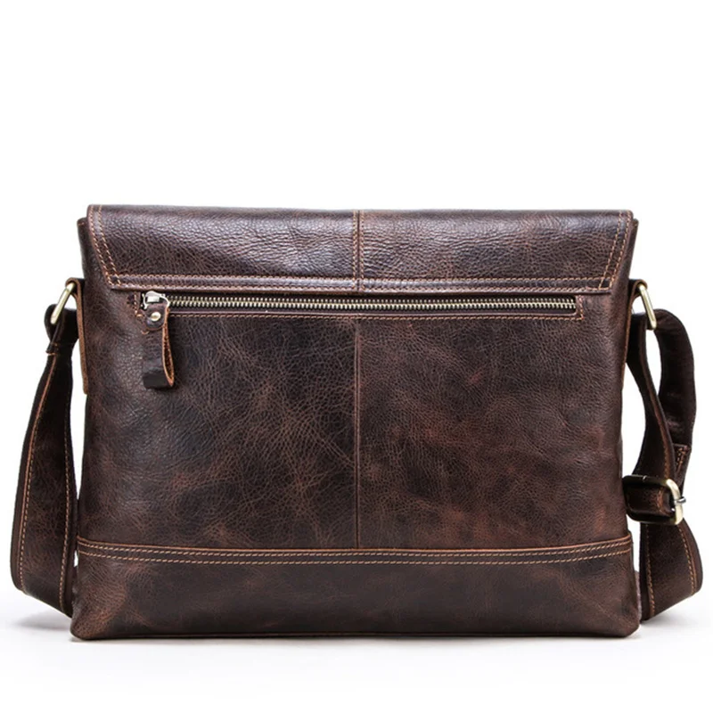 Сумка на плечо мужская из натуральной кожи спортивная сумка для ноутбука