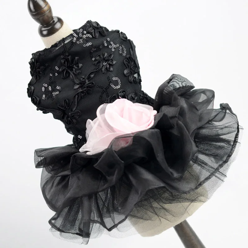 Женское Цветочное платье для собак и кошек роскошное чихуахуа юбка маленьких