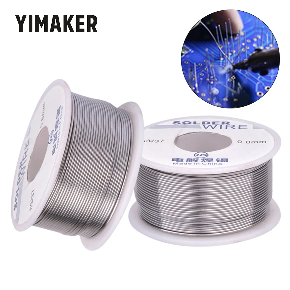 YIMAKER 100g 0 6/0 8/1/1.2/1.8 мм электролитные Оловянная проволока свинец припойная катушки