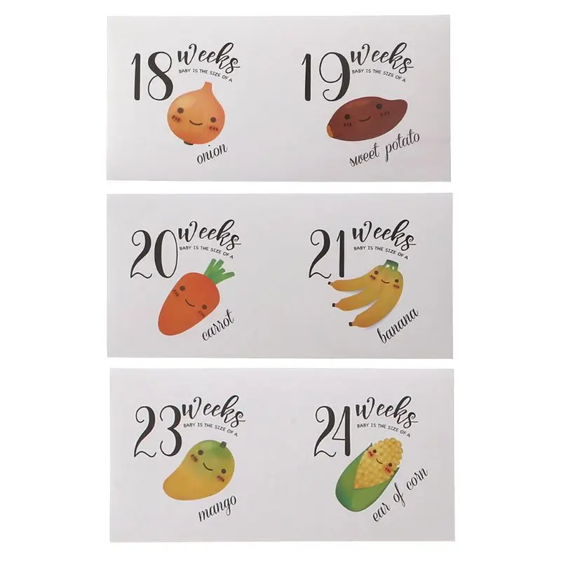 

J2FF 28 Pcs Pregnancy Weekly Belly Growth Stickers for Maternity Photo Prop Keepsake