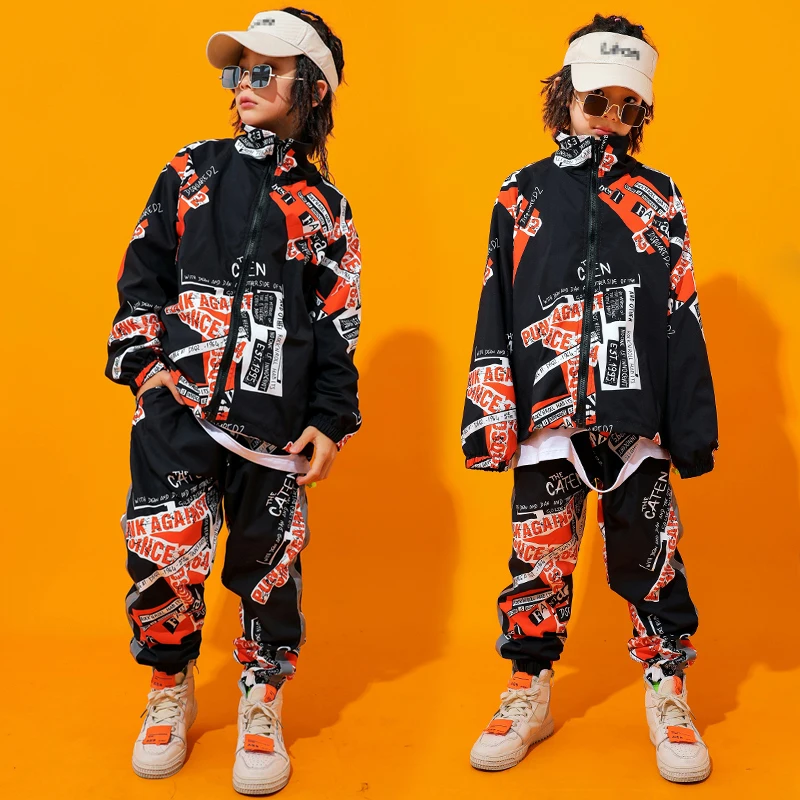 Children'S Street Dance Costumes Hip Hop Clothing Boys Jazz Dance Costumes Performance Stage Wear Girls Tide Clothes DQS2979