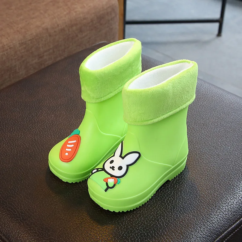 Детские непромокаемые резиновые сапоги ПВХ противоскользящие для начинающих