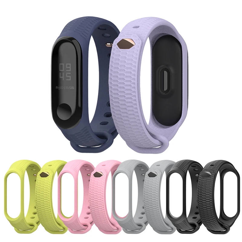 Ремешок силиконовый для Mi Band 4 браслет Xiaomi mi 3 аксессуары смарт часов|Ремешки