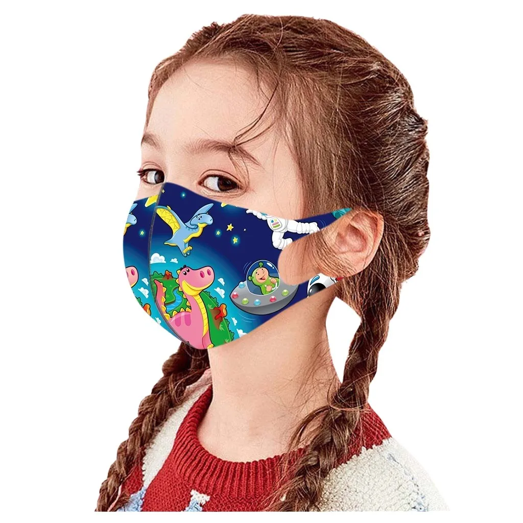 1pc Ice Silk Mask Kids Boys Grils Crazy Ocean World Skin-friendly Face Breathable Mouth Care Protect | Красота и здоровье