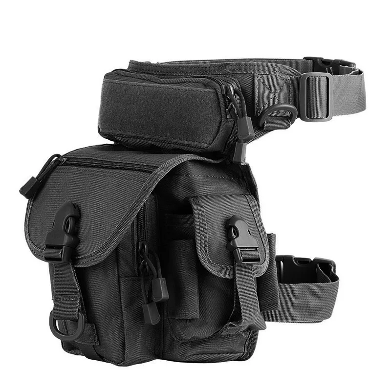 

Molle Drop Leg Bag Military 1000D Nylon Waterproof Men Tactical Range bag Waist Pack Leg Travel Belt Bag Hiking Hunting Cycling