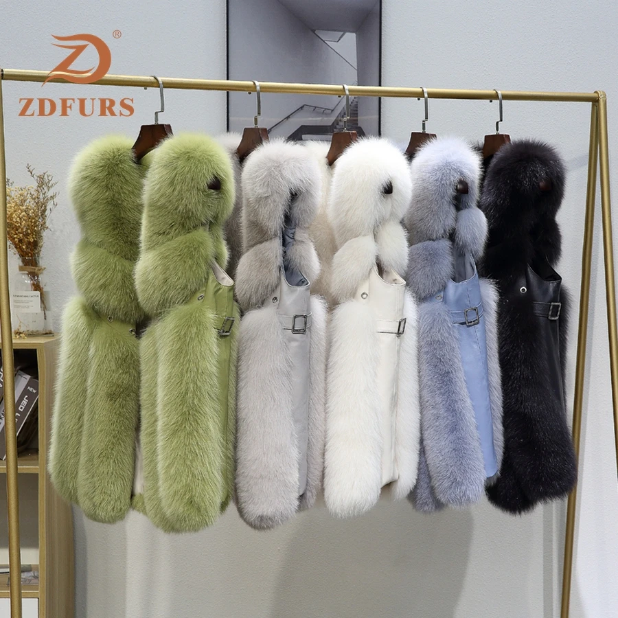 ZDFURS * Новое поступление Бесплатная Доставка женская зимняя шуба из натурального