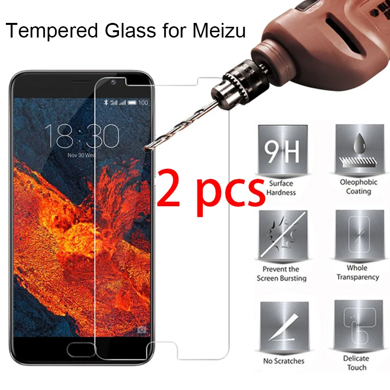 Защитное стекло закаленное 9H HD для Meizu MX6 MX5 MX4 1 шт./2 шт.|Защитные стёкла и плёнки