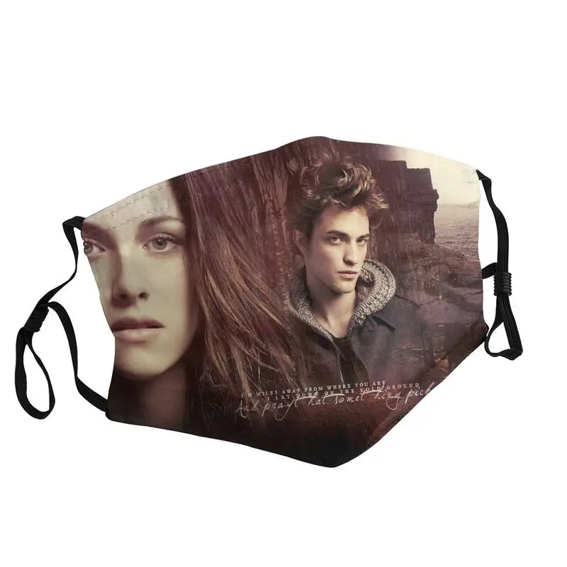 

Robert Pattinson Reusable Mouth Face Mask Men Edward Cullen Mask Anti Haze Dustproof Protection Cover Respirator Muffle
