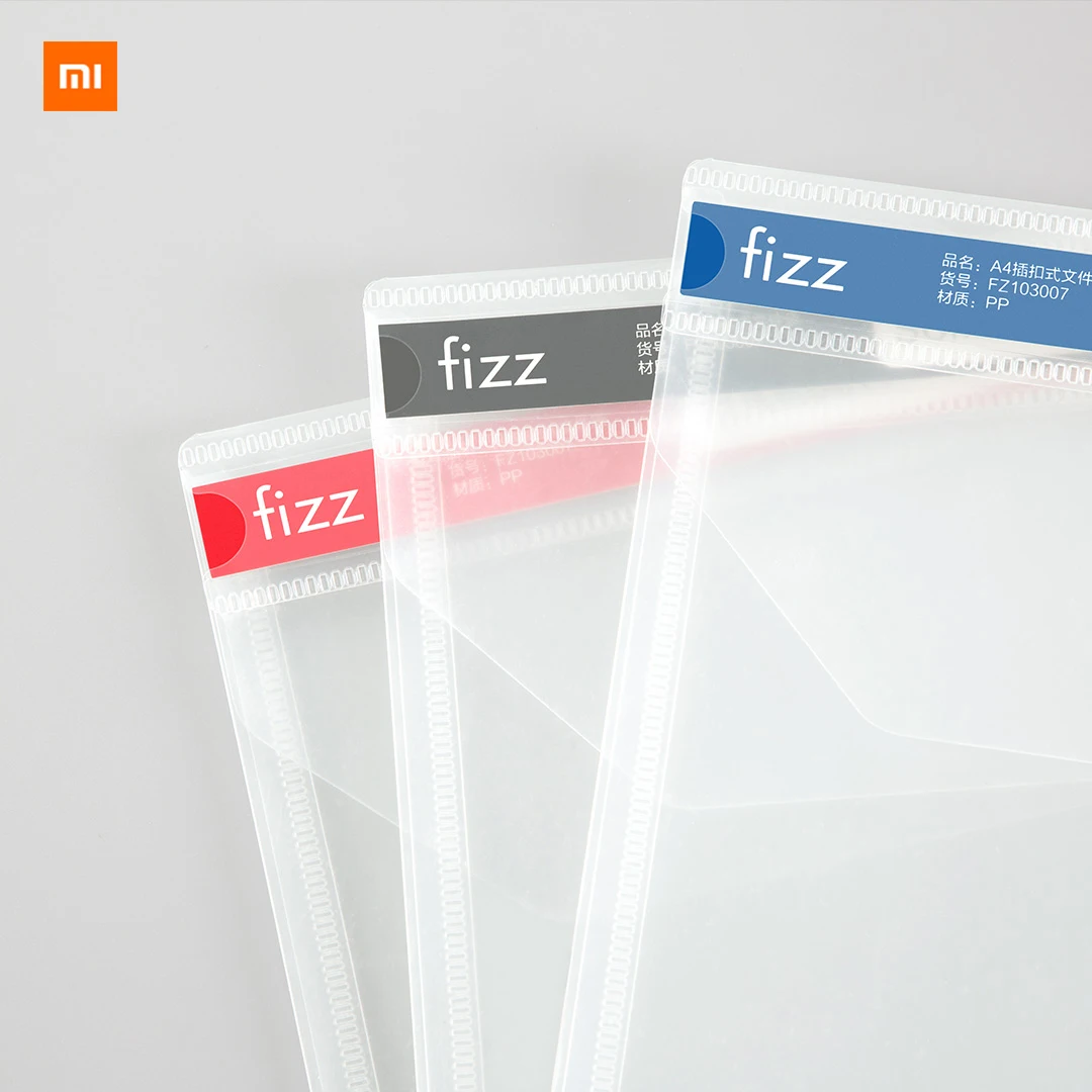 Xiaomi Mijia Youpin Fizz Пряжка типа A4 сумка для файлов(шесть упаковок) помощник по классификации документов
