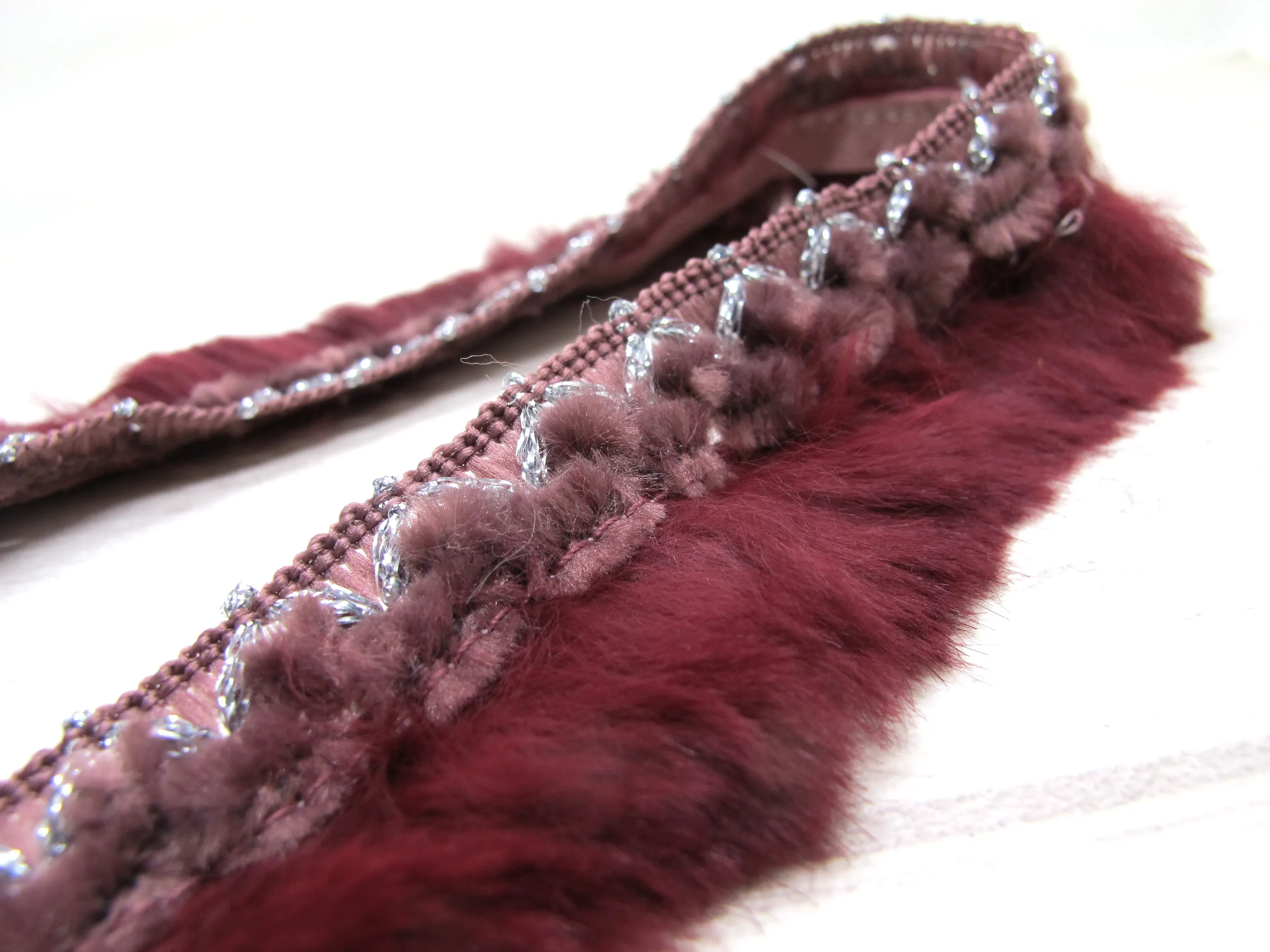 Кроличья отделка из синели и ленты 35 мм|Мех| |