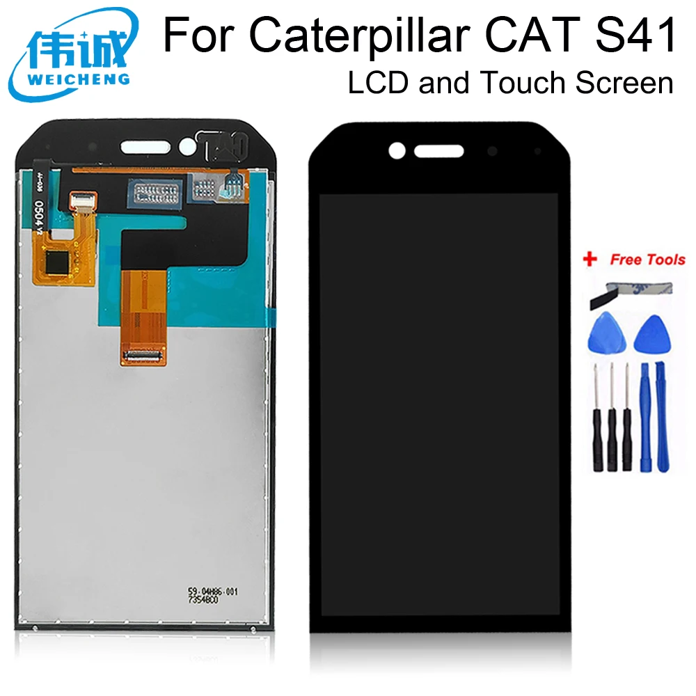 4 7 ''дюйма для Caterpillar CAT S41 полный ЖК-дисплей дисплей + кодирующий