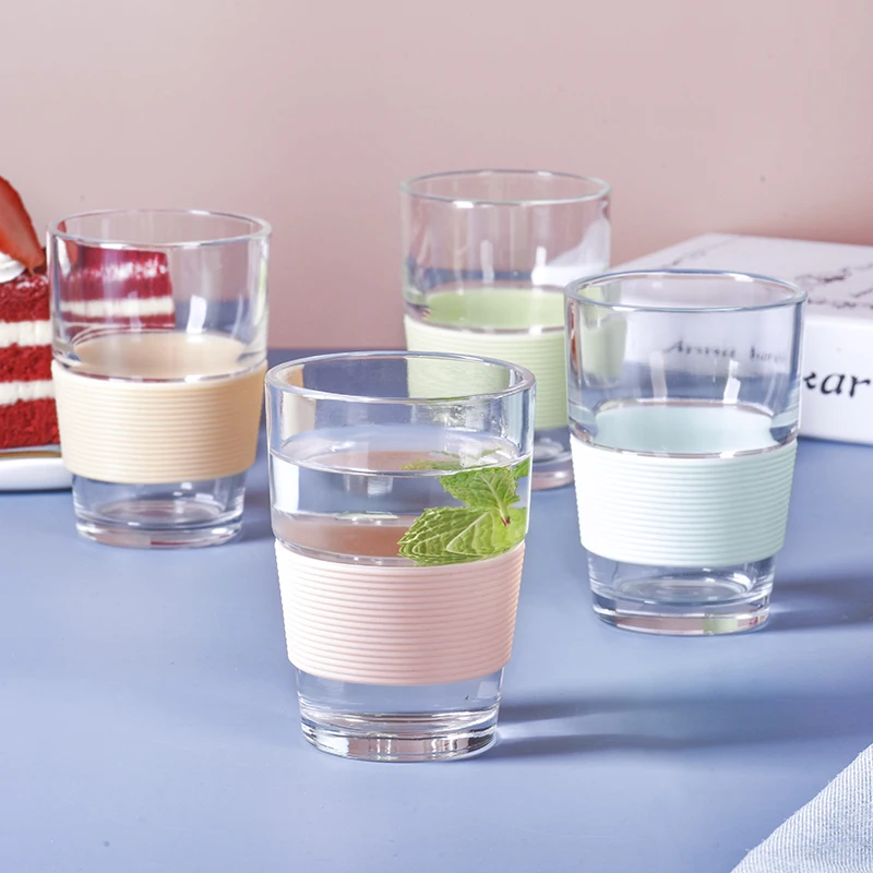 

LOVWISH Tempered Glass Crystal Glass Cup Modern Glass Machine Pressing Glass Cup Water Juice Mug