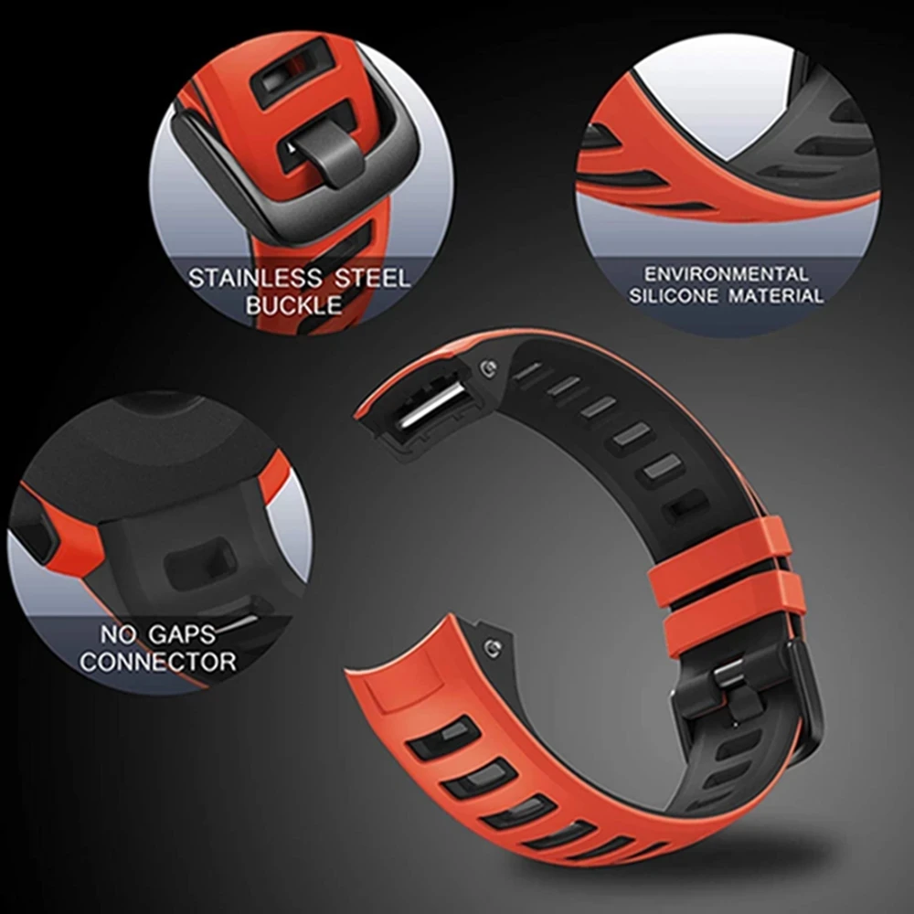 Ремешок для Garmin Instinct/Esports/Тактический/Tide Solar силиконовый браслет с быстрой