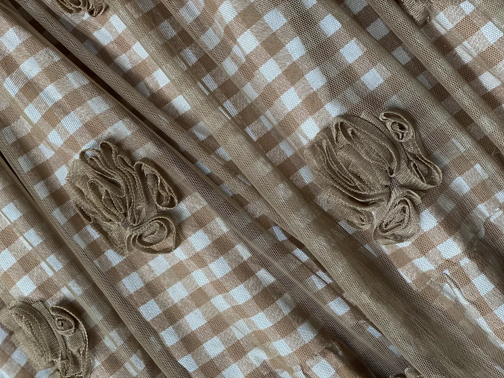 

Japan Style Mori Girl Floral Print Midi Skirt 2021 Spring Lace Hollow out Hem A-line WomenSkirts