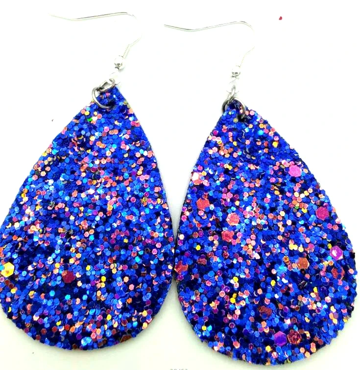 Оптовая продажа модные кожаные серьги в форме капли для женщин дизайнерские