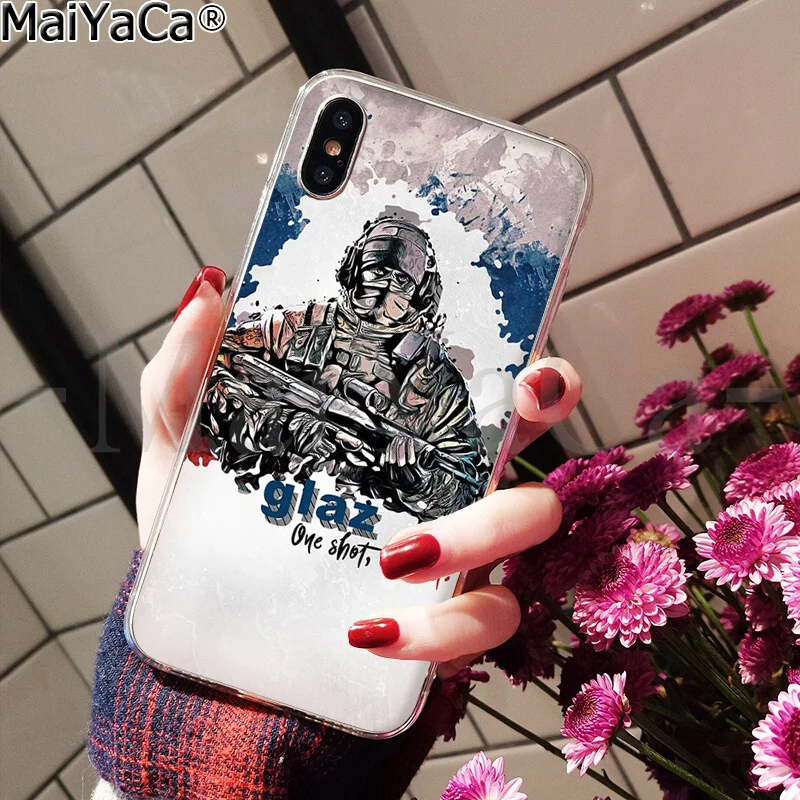 A8 MaiYaCa Rainbow Six Siege 6 Новинка чехол для телефона Fundas чехол для iPhone 8 7 6 6S Plus 5 5S SE XR X XS MAX чехол - Цвет: A8