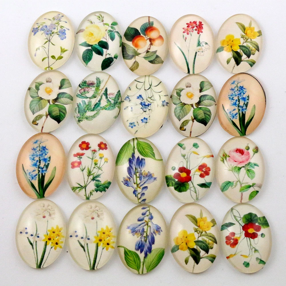 10 шт 18x25 мм микс ручной работы фото стекло кабошоны (I6 27)|cabochon findings|cabochon settingcabochon diy |