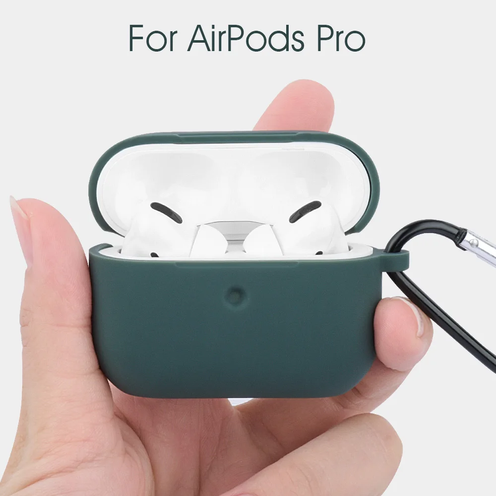 

Silicone flat Case Protective Cover for Apple AirPods Pro Wireless Bluetooth Earphone Soft Silicone Case for Air Pods Pro 3 Case