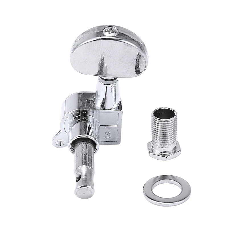 6 stücke chrome gitarre locking tuners elektrische gitarre mechaniken mechaniken metall lock silber gitarre tuning pegs schraube muttern set free