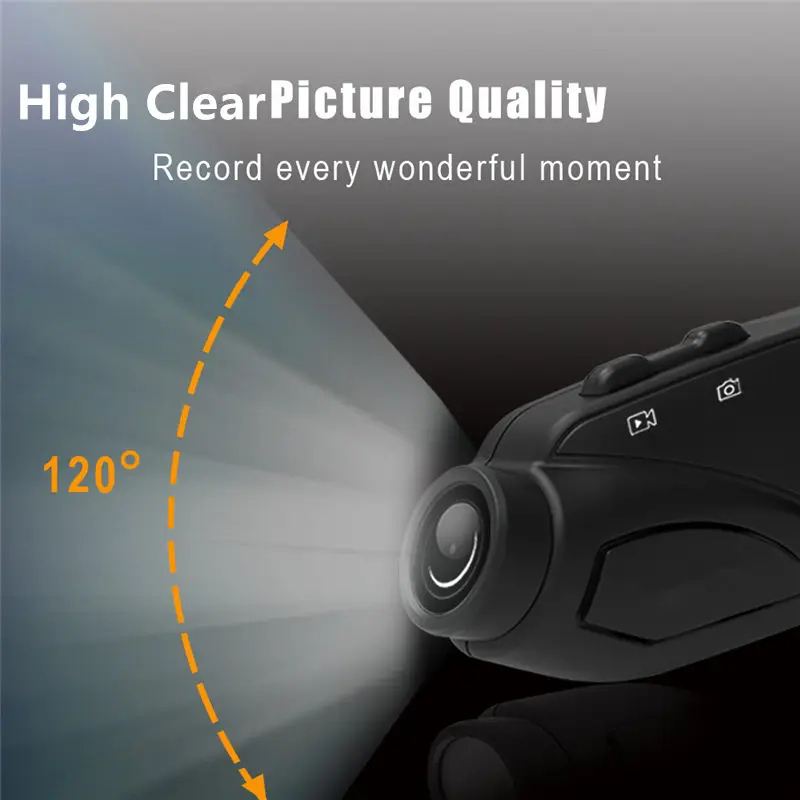 SOMAN Bluetooths мотоциклетная гарнитура HD камера Vedio рекордер шесть мотоциклистов