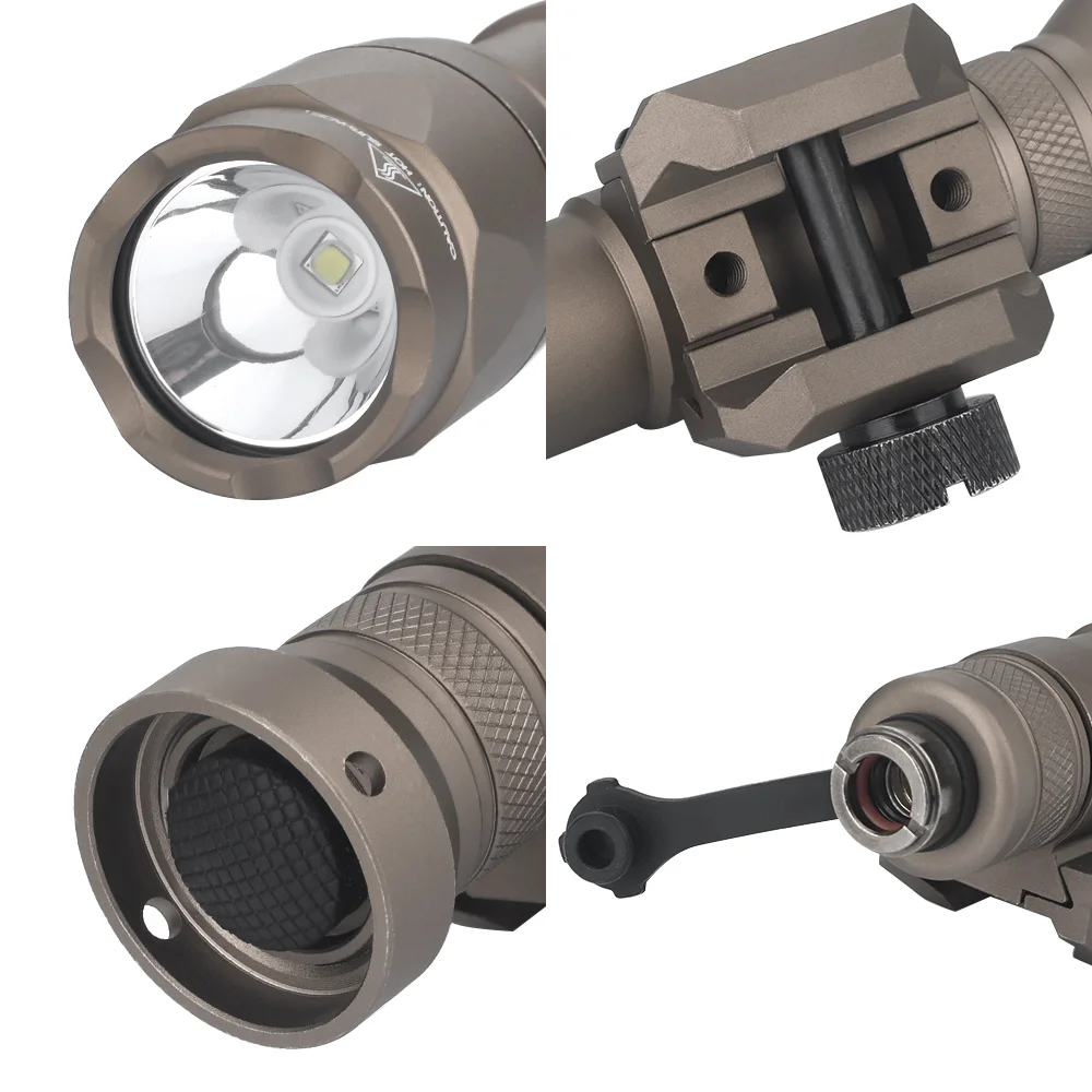 Online Airsoft Arma Luce Surefir M600C Scout Torcia LED 340 Lumen Caccia M600 Lanterna Interruttore A Nastro A Doppia Funzione Misura Picatinny
