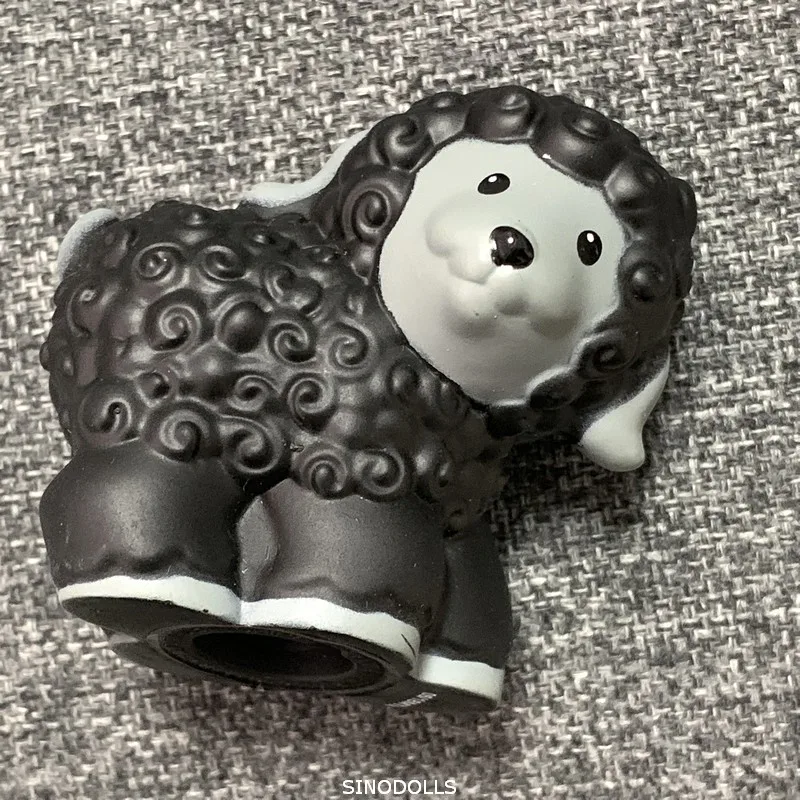 Рыбацкая маленькая мини-кукла с черными овцами для овцы игрушки рисунками