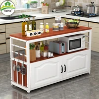 tieho kitchen storage cabinet with door floor storage shelves for microwave oven kitchen accessories organizer kitchen furniture