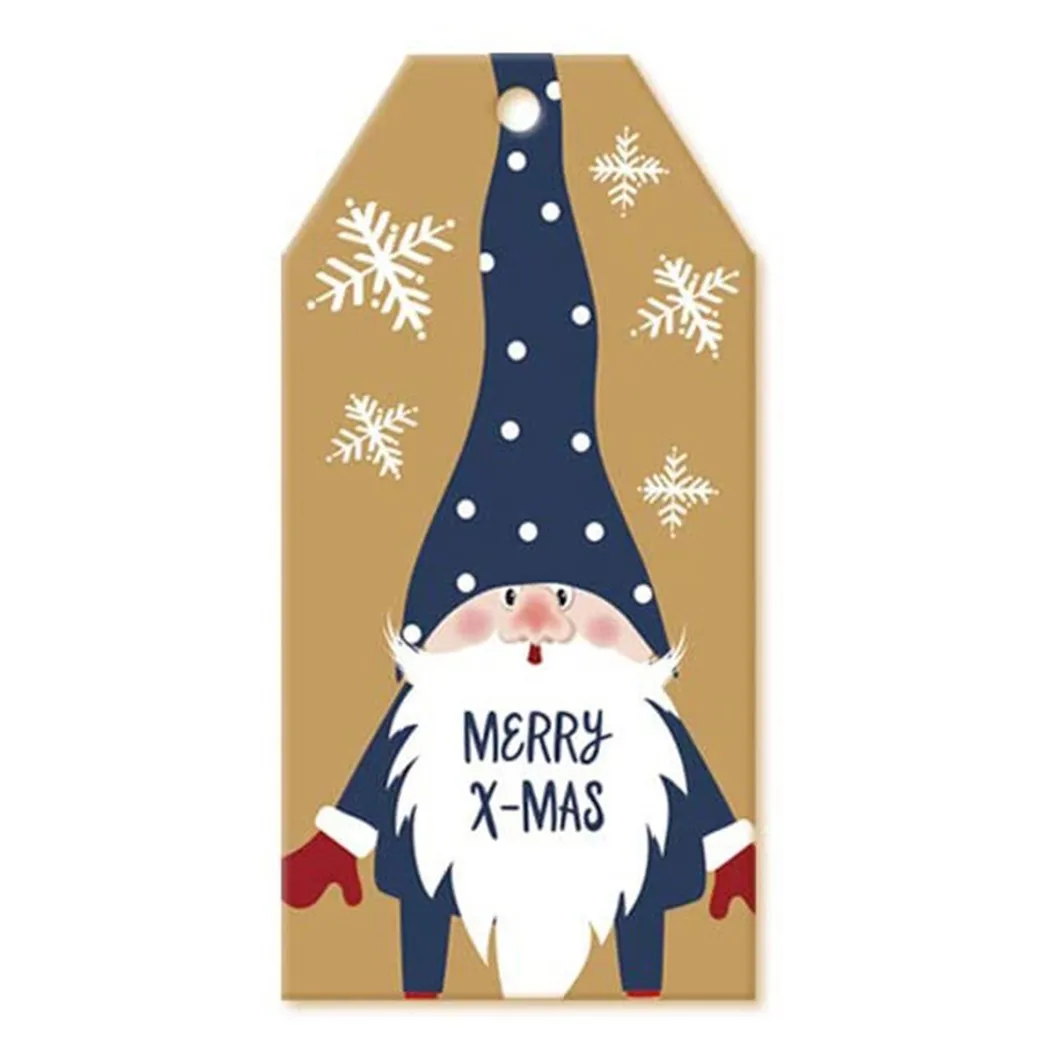 

100× Kraft Paper Tags With Rope Merry Christmas Gift Tag New Year Party Decor Xmas Noel Navidad Kraft Paper Tag Label New Year