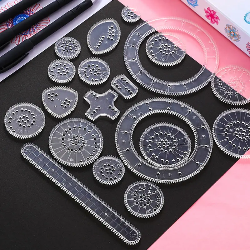 3D Спирограф для рисования набор игрушек детей творчества переплетение зубчатые