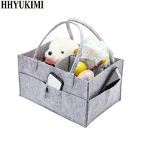 hhyukimi baby diaper caddy organizer nursery storage bag for diapers wipes toys portable car storage basket baby gift bag