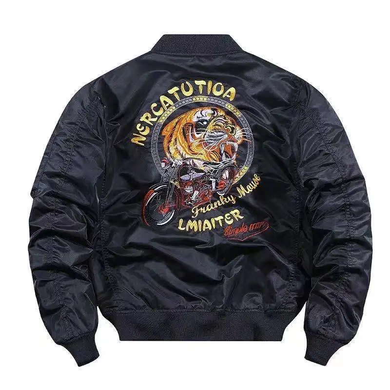 

ANSZKTN New Men's Bomber Zipper Jacket Male Casual Streetwear Hip Hop Slim Fit Pilot Coat Men Clothing Plus Size 4XL