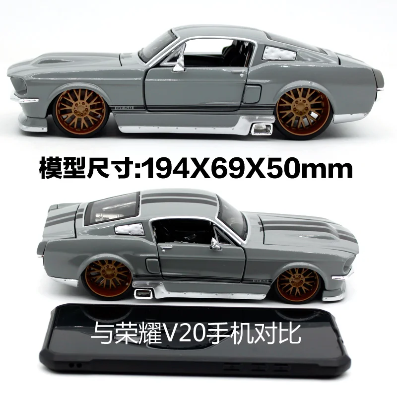 Maisto 1:24 1967 Ford Mustang GT с автомобилями, модель автомобиля, литая под давлением, новинка, в коробке, 31094