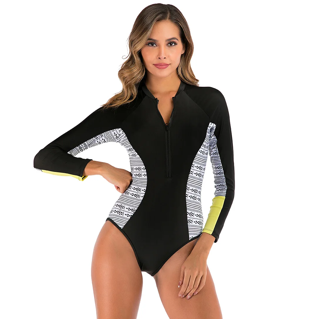 2020 бикини с длинным рукавом Купальник на молнии Бикини Специальный трикини