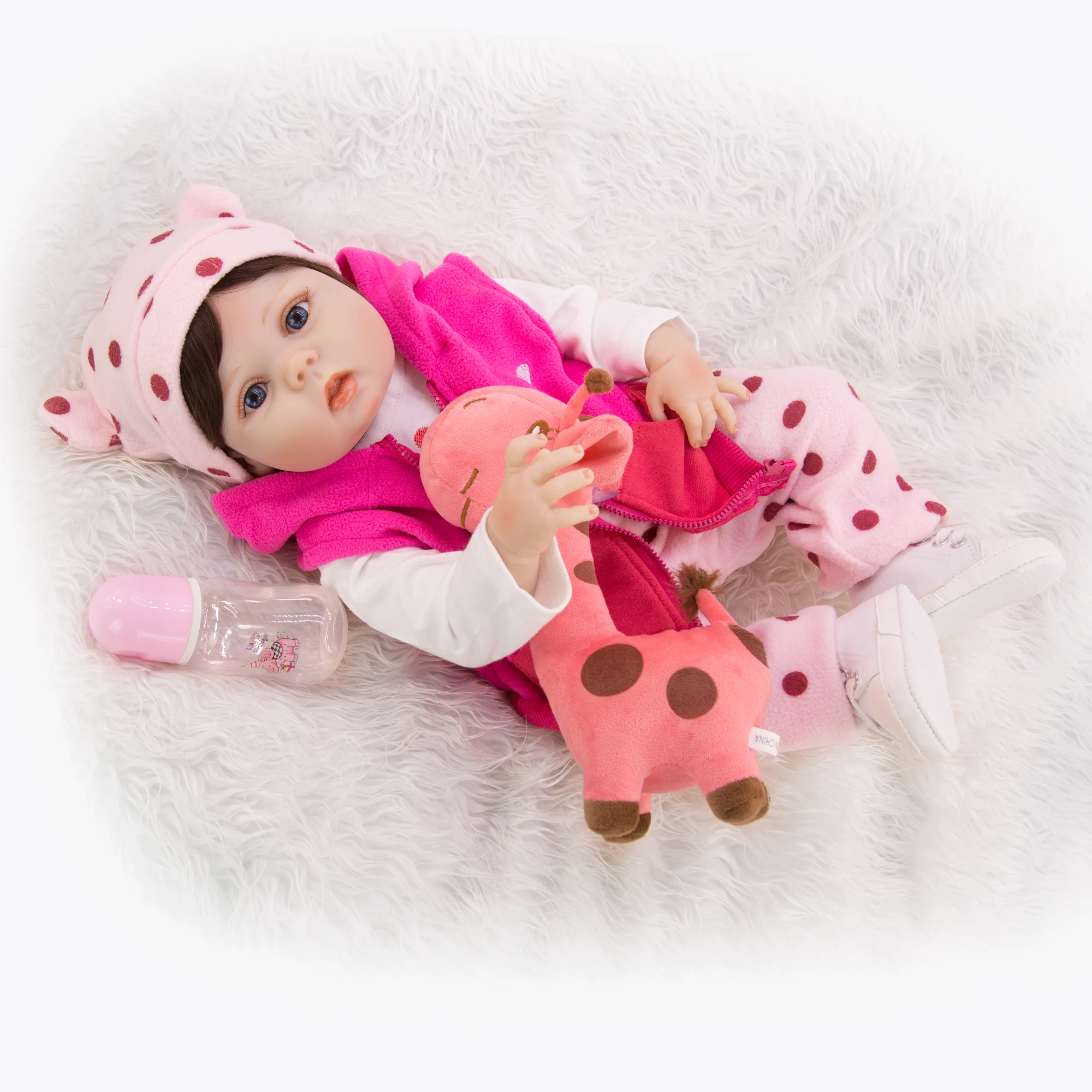 Новый дизайн 23 дюймов полная силиконовая кукла 100% ручная работа