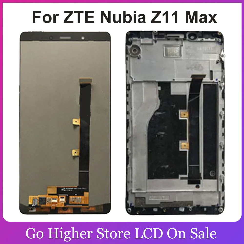 Качество AAA 6 0 дюйма для ZTE Nubia Z11 Max NX523J NX535J ЖК-дисплей дигитайзер + панель