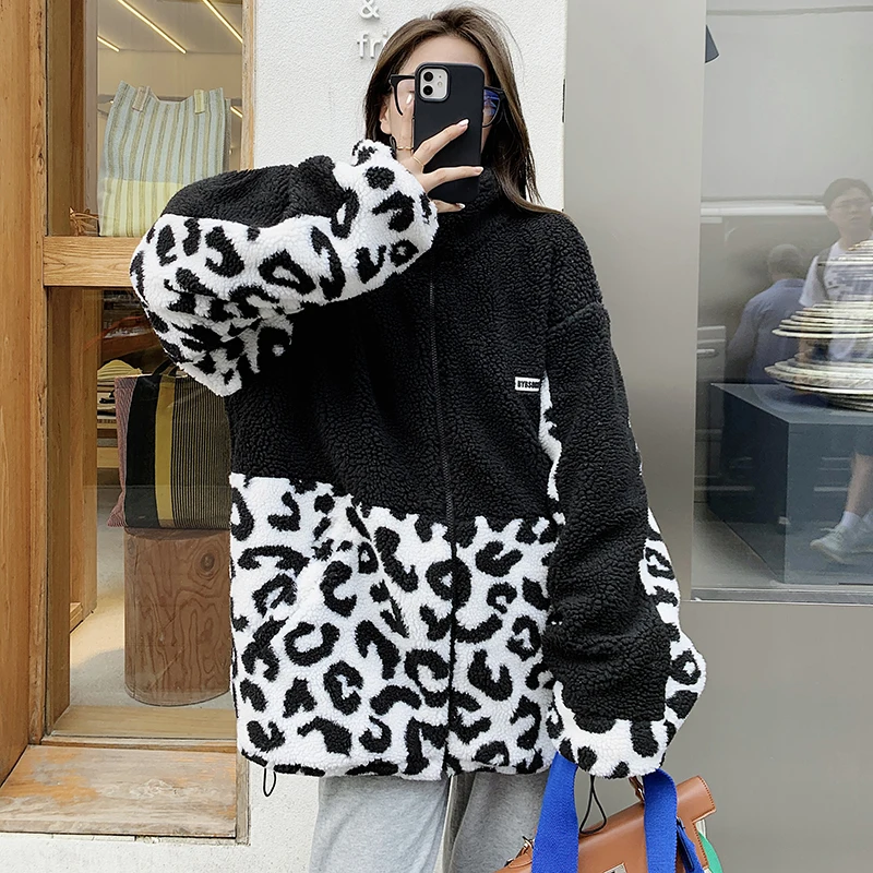 2020 new winter coat ladies thick warm down cotton mid-length parka coat women loose plus size Korean winter lamb fur coat women