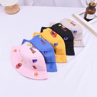 cartoon sesame street childrens basin hat korean cute printed sun visor hat male and female baby fisherman hat outdoor trend