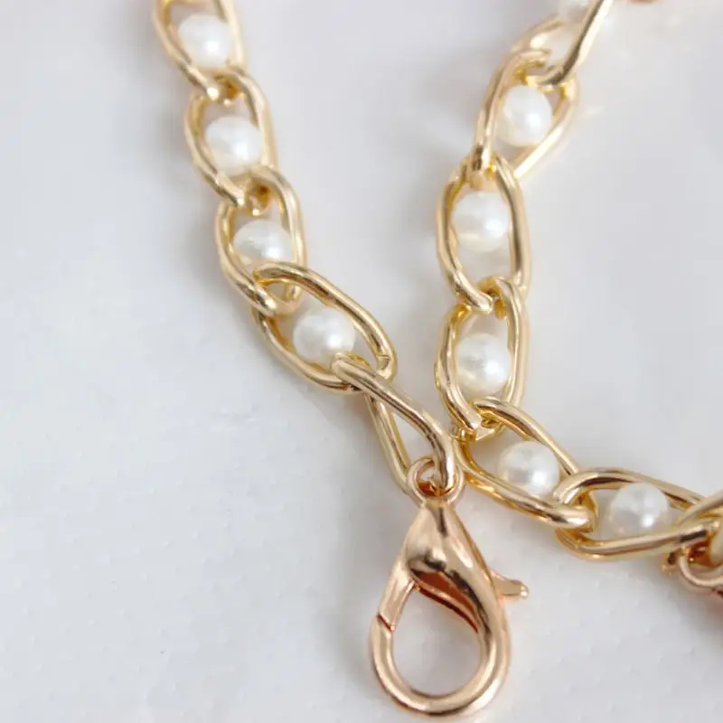 

120cm Chain Replacement Shoulder Crossbody Bag Strap with Metal Buckles Accessories
