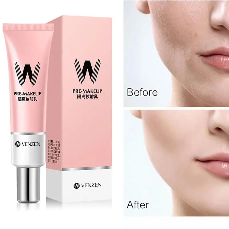 

VENZEN W Primer Make Up Shrink Pore Primer Base Smooth Face Brighten Makeup Skin Invisible Pores Concealer Korea 30ml