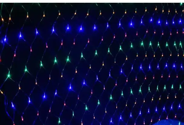구매 10MX8M 2000 LED 초대형 낚시 그물 라이트 랜턴, 야외 방수 휴일 풀 스타 크리스마스 장식 조명
