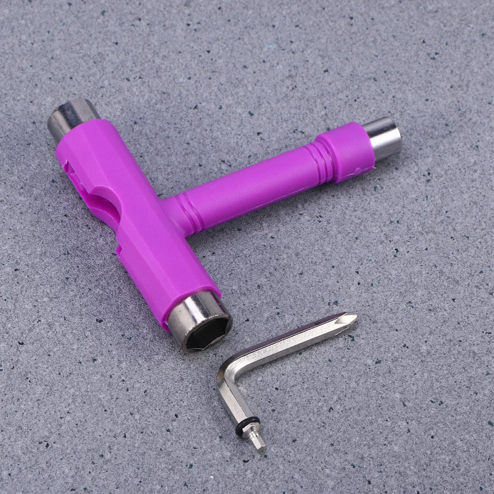 

Mini T Type Wrench Tool Roller Skateboard Repair Tool Adjusting Tool with Wrench L-type Screwdriver