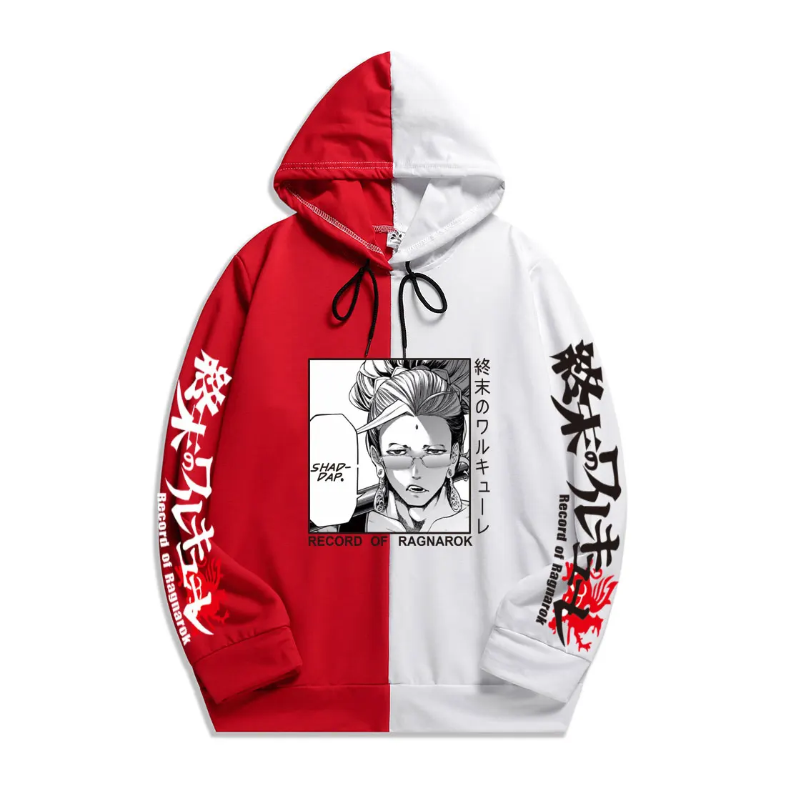 

Модная толстовка с рисунком аниме Ragnarok, двойные цветные толстовки с рисунком, пуловер, свитшот, тонкая одежда в стиле Харадзюку