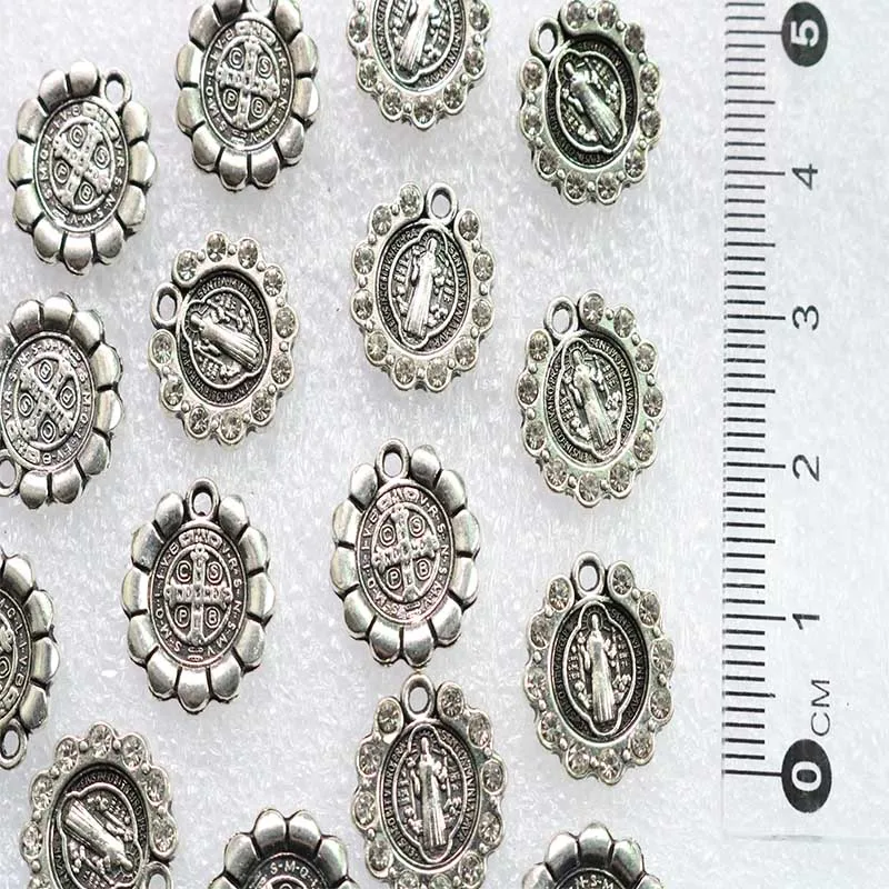 Религиозная медаль подвеска Креста Святого Бенедикта нурсии амулет|Шармы| |