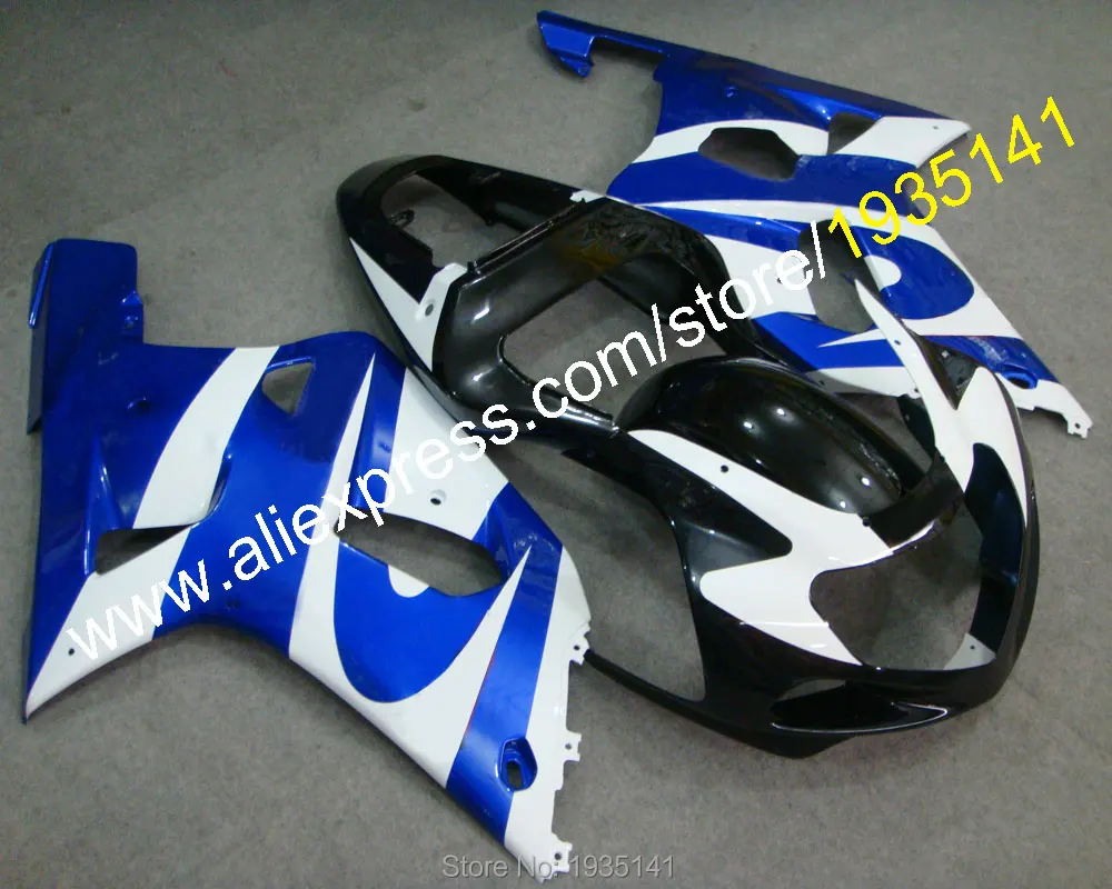 

For Suzuki GSX-R600 GSX-R750 01 02 03 K1 GSXR600 GSXR750 2001 2002 2003 Blue White Black Bodywork Fairing (Injection molding)