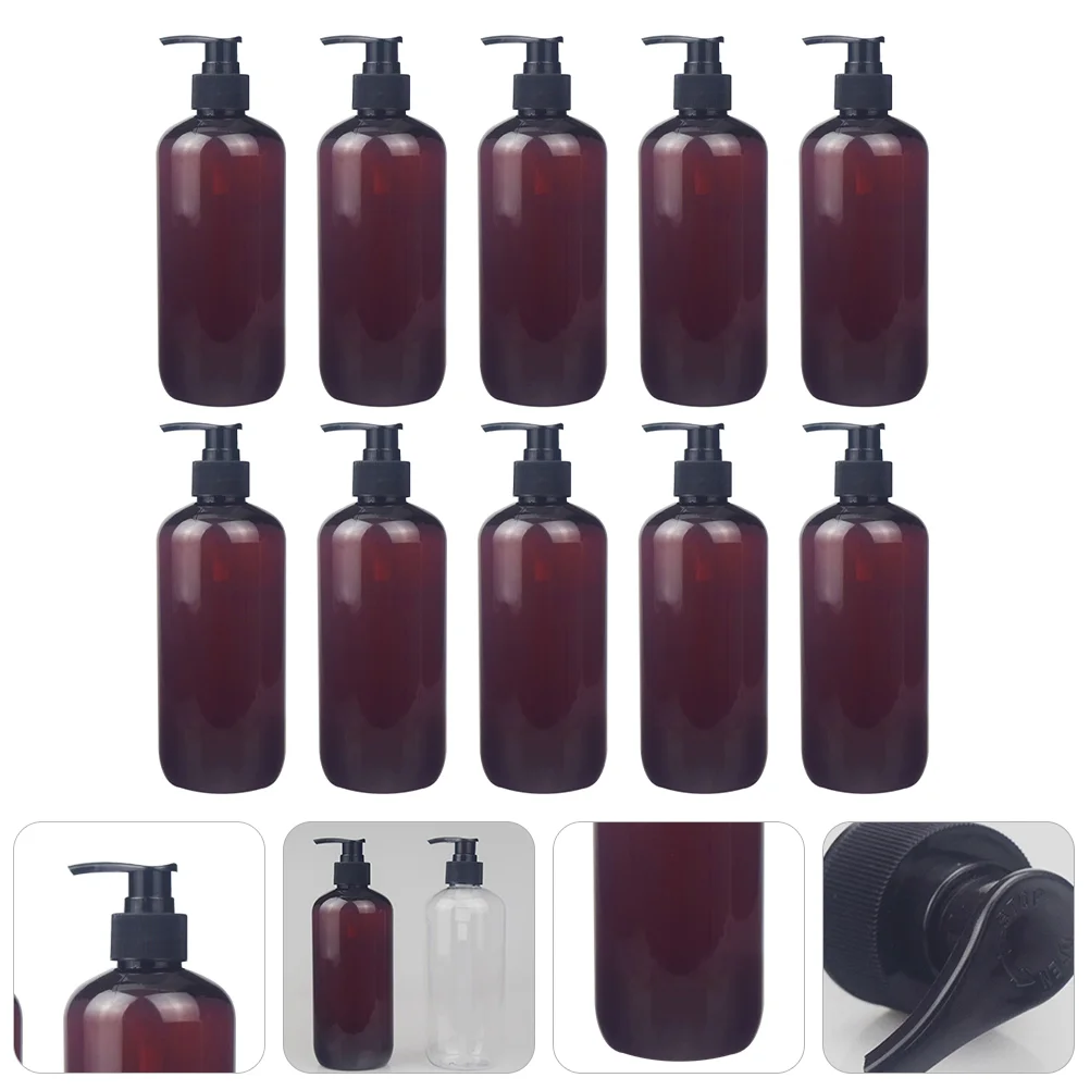 

10pcs Refillable Soap Dispenser 500ml Pump Empty Dispenser for Bathroom Kitchen