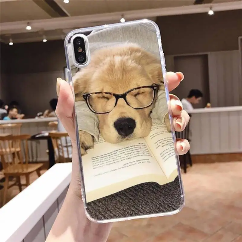 

cute dog animal pattern Phone Case Transparent soft For iphone 5 5s 5c se 6 6s 7 8 11 12 plus mini x xs xr pro max