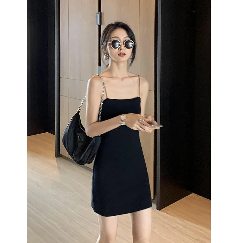 

Женское платье-труба на бретельках, летнее облегающее Привлекательное платье в новом стиле, привлекательная обтягивающая поясная сумка, юб...