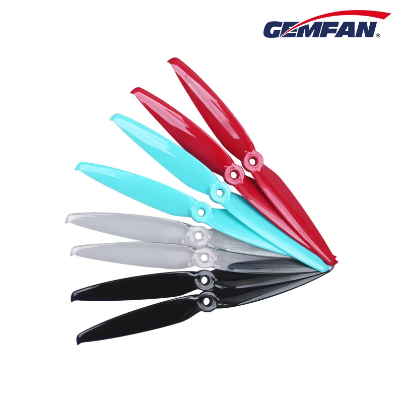 

12 PCS/6 Pairs Gemfan Flash 7042 7inch 7.0x4.2 PC 2-blade 5mm Mounting Hole FPV Propeller for RC Racing LR6 L67 Long Range Drone